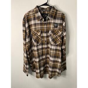 New Howitzer Patriot Long Sleeve Flannel Shirt, Size 2XL